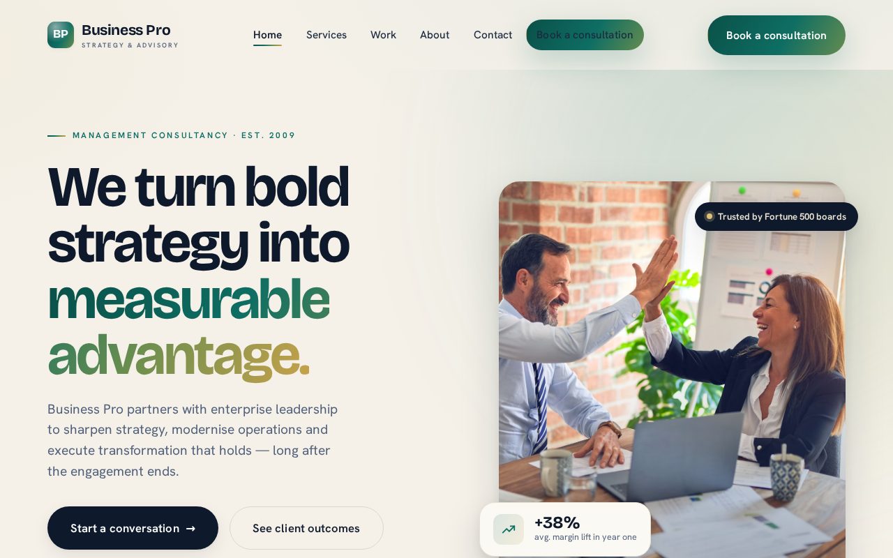 Business Pro — Business website template