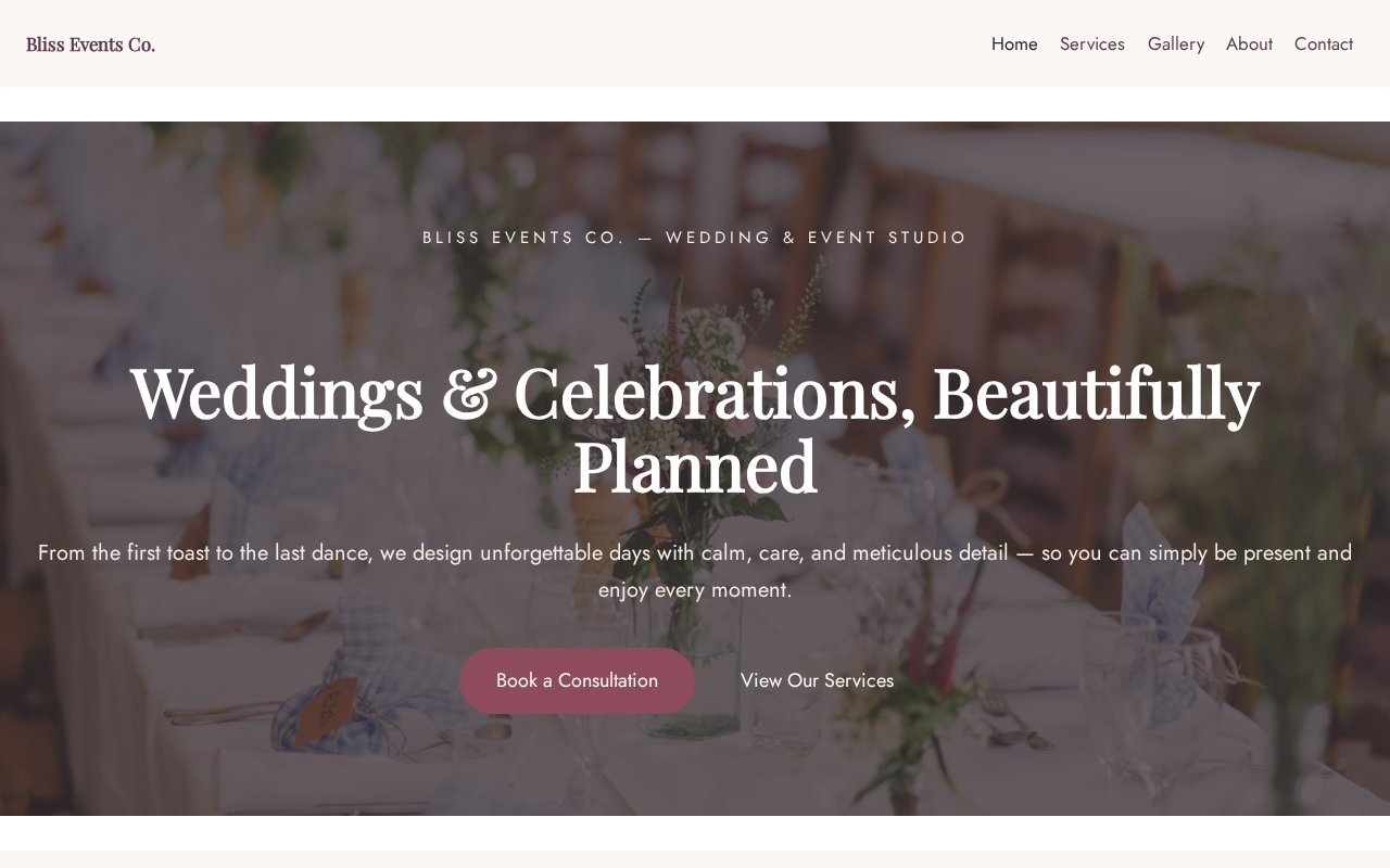 Bliss Events — Events